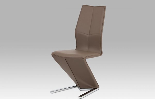 Jedálenská stolička HC-788 cappuccino / chróm Autronic