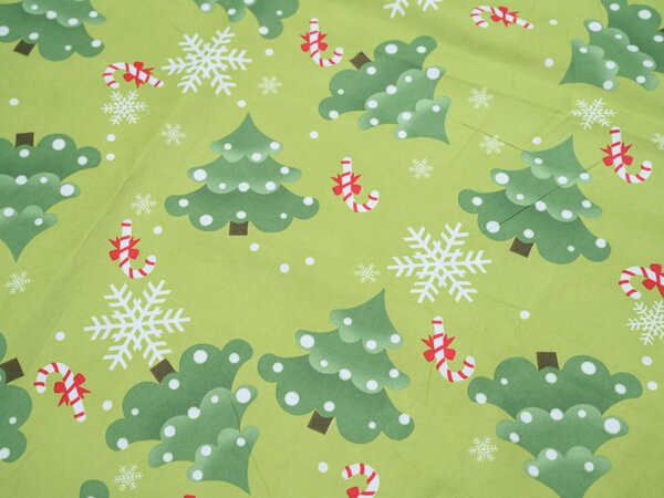 Obliečky z mikrovlákna CHRISTMAS TREE zelené Rozmer obliečky: 70 x 90 cm | 140 x 200 cm