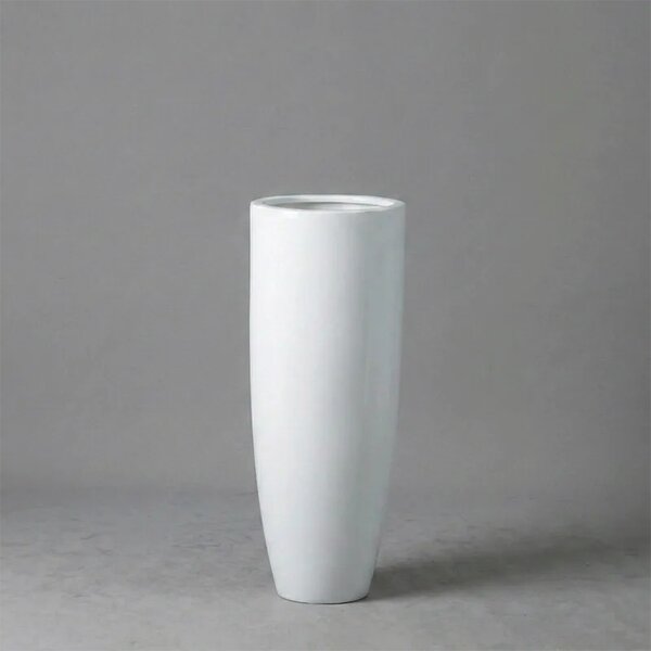 Dekoratívny kvetináč Pure Royal 80 × 40 cm White - Biela - 71 - 90 cm - Sklené vlákna - 31 do 50cm