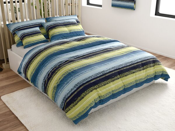 Obliečky z mikrovlákna BLUE STRIPES modré Rozmer obliečky: 70 x 90 cm | 140 x 200 cm