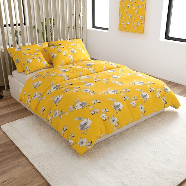 Obliečky z mikrovlákna YELLOW ROSE žlté Rozmer obliečky: 70 x 90 cm | 140 x 200 cm