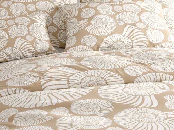 Obliečky z mikrovlákna SNAIL SHELL hnedé Rozmer obliečky: 70 x 90 cm | 140 x 200 cm