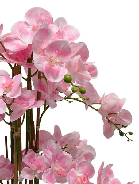 Umelá orchidea ružová 80 cm Eterna Real Touch - Růžová - 71 - 90 cm