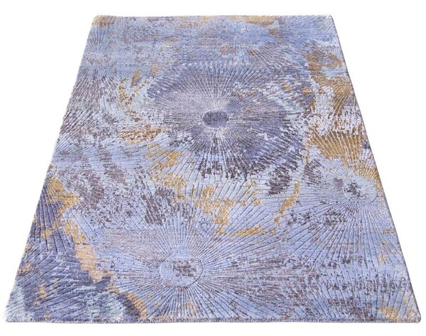 Luxusný abstraktný moderný koberec Empire PC248 BLAU 1,20 x 1,70 m