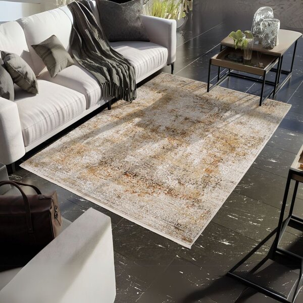 Hnedo zlatý koberec Bestseller Cava 467 0,80 x 1,50 m