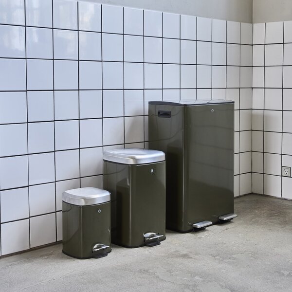 Kovový odpadkový kôš Sort Deep Green 6 l