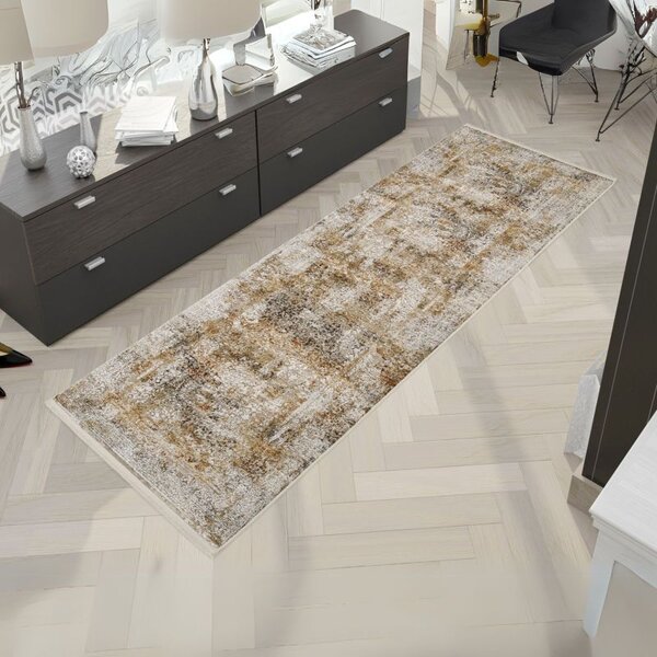 Hnedo zlatý koberec Bestseller Cava 467 0,80 x 1,50 m