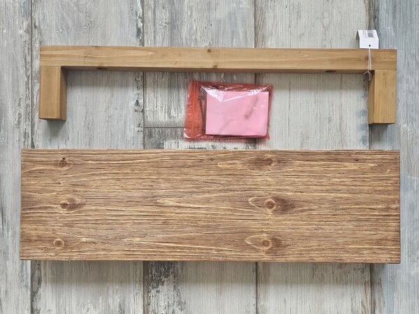 Hnedá antik drevená polička Grimaud - 60*15*14 cm - Chic Antique