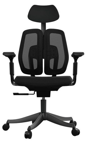 Ergonomická kancelárska stolička Liftor Active, čierna (textil + sieťovina)