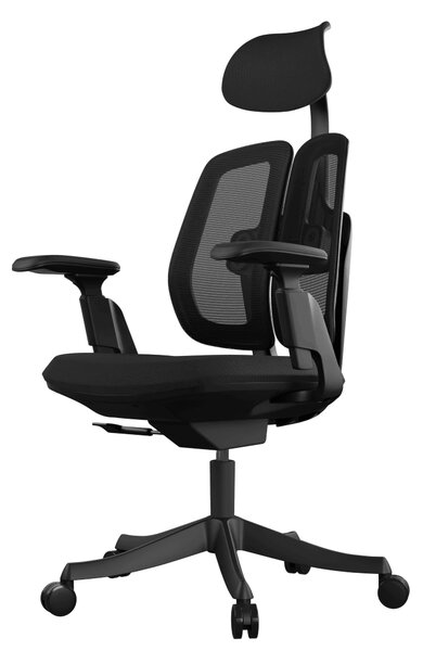 Ergonomická kancelárska stolička Liftor Active, čierna (textil + sieťovina)