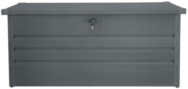 Kovový záhradný úložný box BestBerg ZBK-600A / 600 l / 165 x 70 x 62 cm / šedá