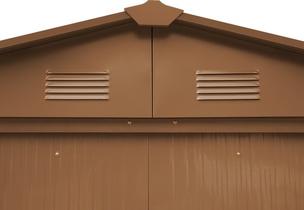 Záhradný domček BestBerg ZDB-2D / 2,5 m² / 194 x 131 x 184 cm / dekor červené drevo / hnedá
