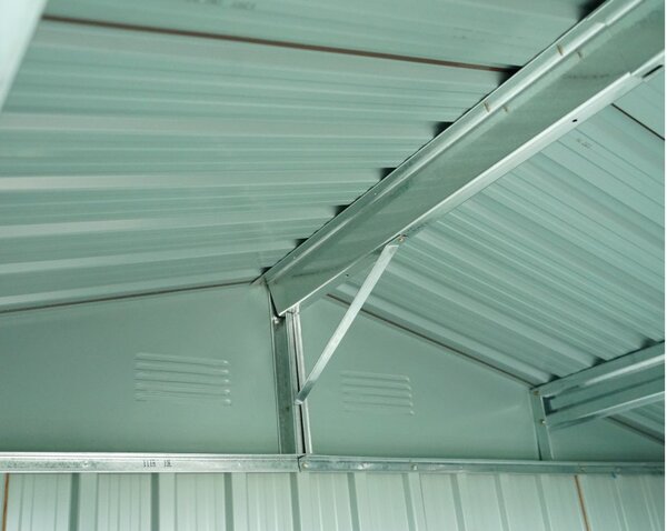 Záhradný domček BestBerg ZDB-4D / 4,1 m² / 236 x 174 x 206 cm / dekor červené drevo / hnedá