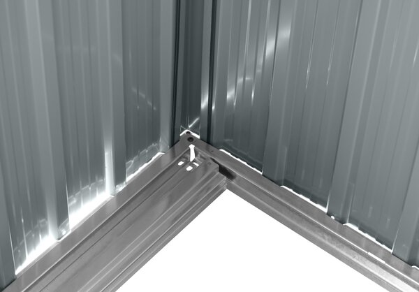 Záhradný domček BestBerg ZDSL-4A / 4,6 m² / 238 x 194 x 202 cm / šedá