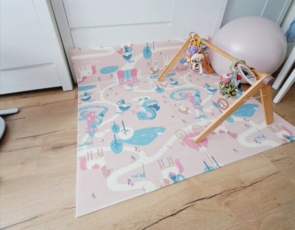 4FIZJO-KIDS Skladacia penová podložka na hranie pre deti 180x150 Cosmos
