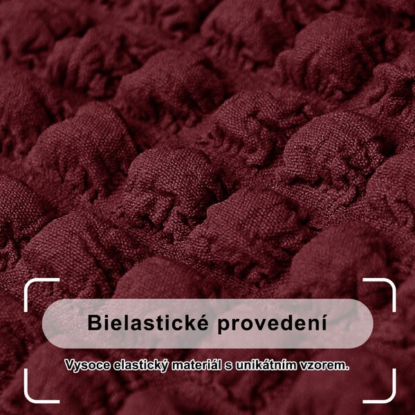 Bielastický poťah na trojmiestnu pohovku BestBerg / vínová