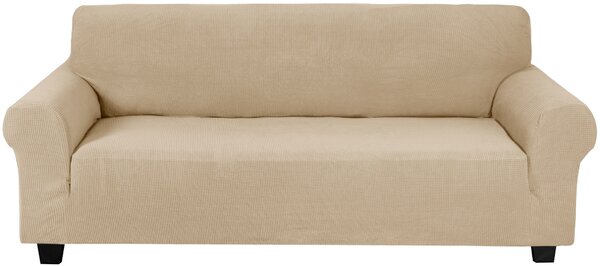 Elastický žakárový poťah na dvojmiestnu pohovku BestBerg / prírodný