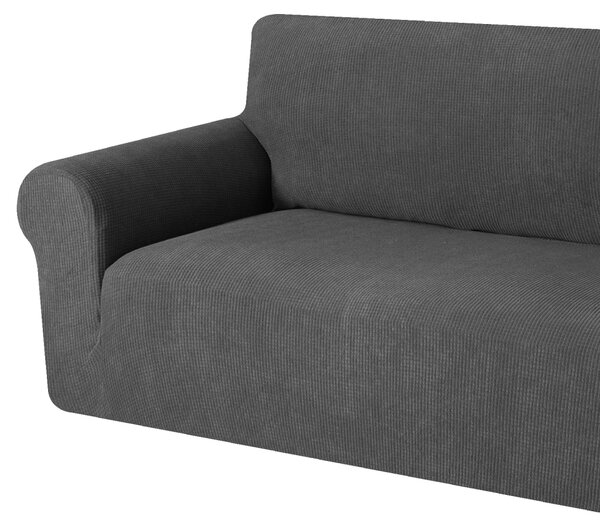 Elastický žakárový poťah na dvojmiestnu pohovku BestBerg / šedá