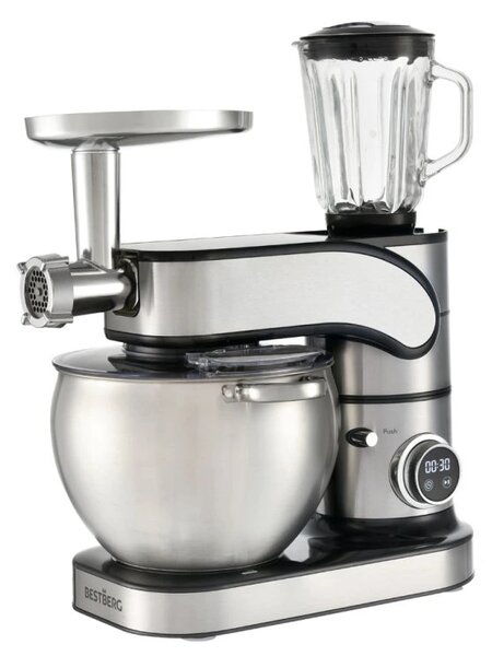 Celokovový kuchynský robot BestBerg BBR-20S / 2500 W / 10 l / 12 rýchlostí