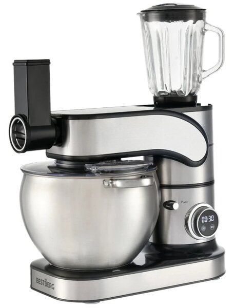 Celokovový kuchynský robot BestBerg BBR-20S / 2500 W / 10 l / 12 rýchlostí