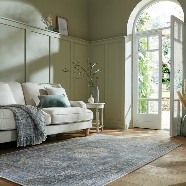 Zelený umývateľný koberec s prímesou recyklovaných vlákien 120x170 cm Windsor – Flair Rugs