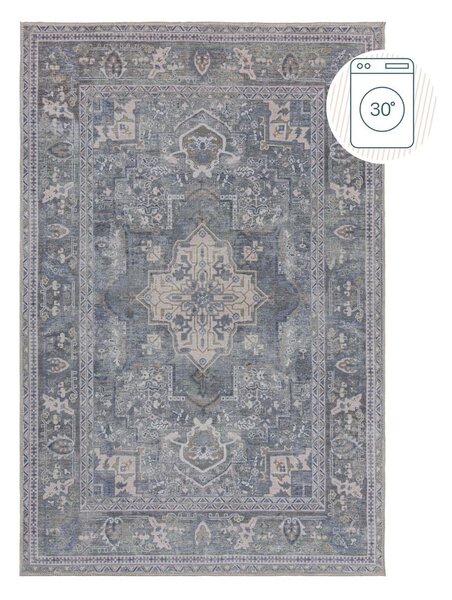 Zelený umývateľný koberec s prímesou recyklovaných vlákien 120x170 cm Windsor – Flair Rugs