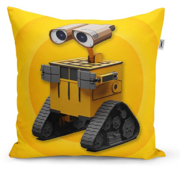 Sablio Vankúš Wall-E robot Žltý - 40x40 cm
