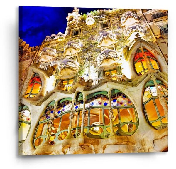 Sablio Obraz Barcelona Gaudi Casa Batllo 1 - 50x50 cm