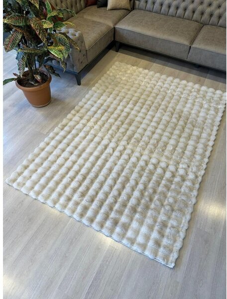 Slonovinový prateľný koberec 120x170 cm Bubble Emarald – Mila Home