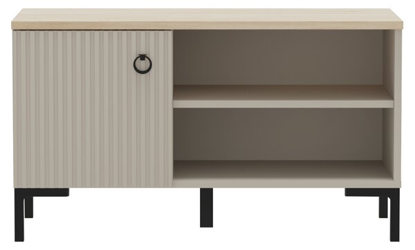 KONDELA Botník, sivohnedá Taupe/dub silverjack, DOMCA 1D