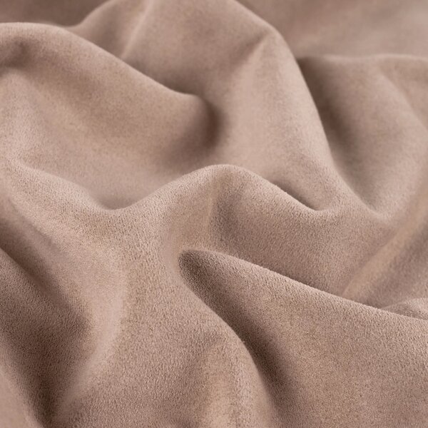 Metráž Zateplený semiš SUEDE sherpa stretch - Hnedá béžová svetlá