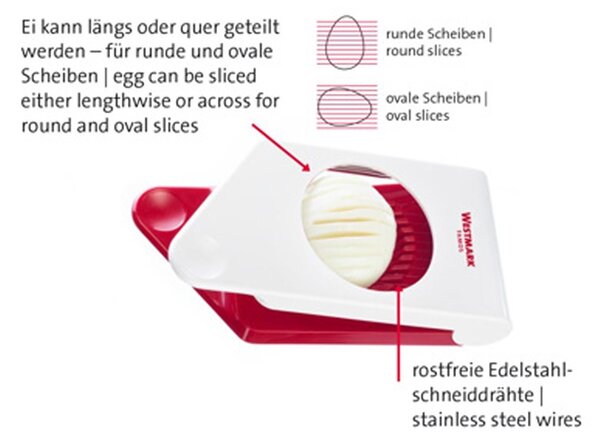 WESTMARK Krájač na vajíčka kombinovaný FAMOS (Krájač na vajíčka FAMOS od renomovaného výrobcu kuchynských potrieb – nemeckej firmy Westmark)