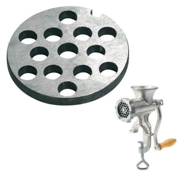 WESTMARK Mlecí disk na mlynček na mäso s otvormi 6 mm, veľkosť 10 (Mlecí disk na mlynček na mäso (veľkosť 10) s otvormi 6 mm od renomovaného výrobcu kuchynských potrieb – nemeckej firmy Westmark)