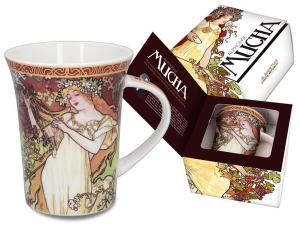 Hrnček Alfons Mucha 350 ml Jar, CARMANI,5398102 (Porcelánový hrnček Alfons Mucha 350 ml )