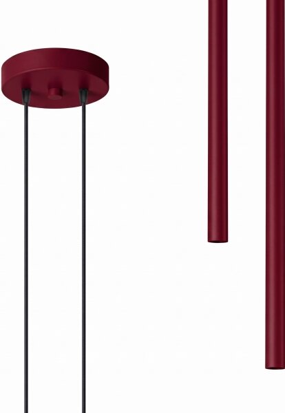 Sollux SL.2122 - Závesné svietidlo PASTELO na lanku 2xG9/8W/230V červené