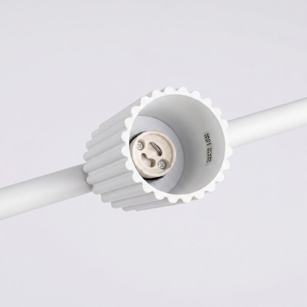Sollux SL.2711 - Závesný luster na lane KARBON 4xGU10/10W/230V biely