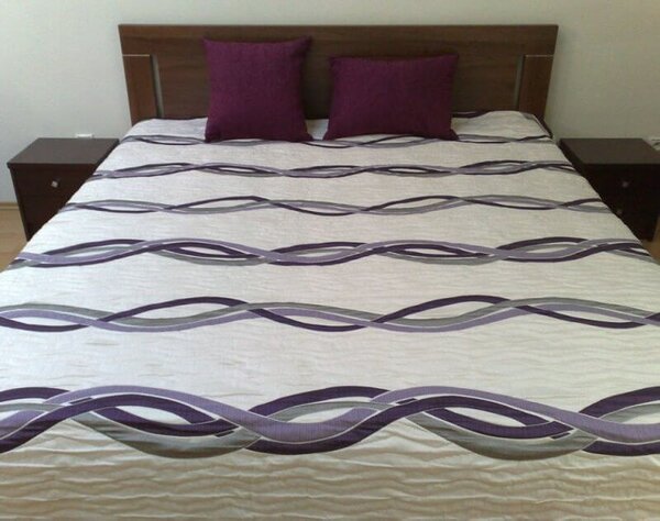 Luxusný prehoz na posteľ 245×270 cm ENZO – obojstranný, elegantný a praktický