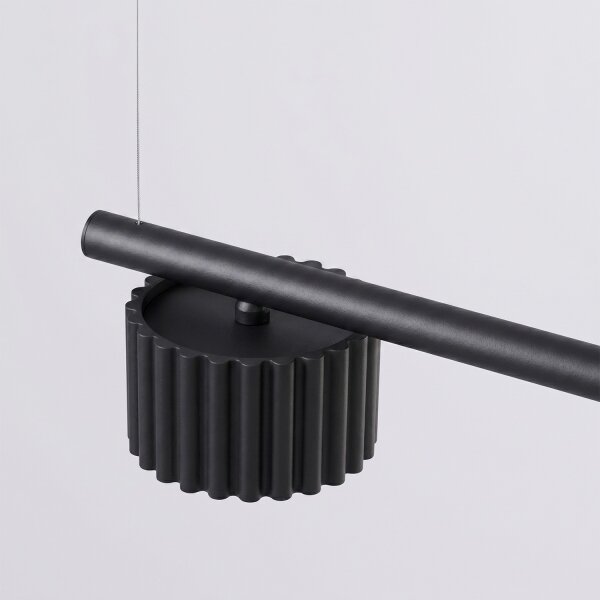 Sollux SL.2696 - luster na lanku AURA 4xGX53/10W/230V čierny