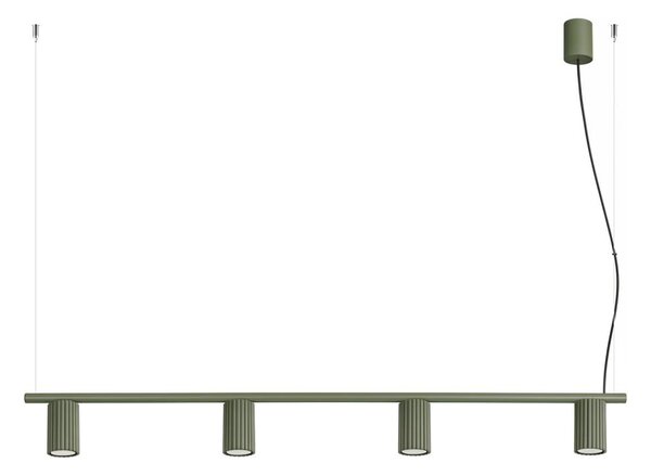 Sollux SL.2714 - Luster na lanku KARBON 4xGU10/10W/230V zelený