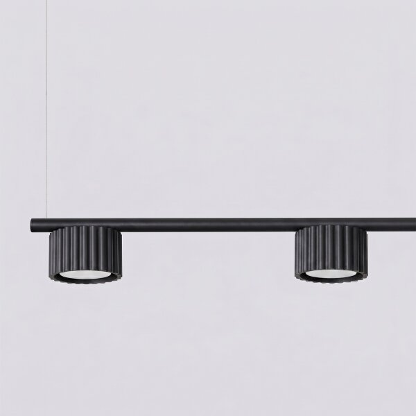 Sollux SL.2696 - luster na lanku AURA 4xGX53/10W/230V čierny