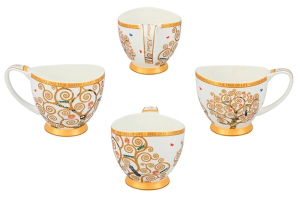 Šálka s podšálkou na espresso 100 ml Gustav Klimt The Trees, CARMANI, 5320354 (Porcelánová šálka s podšálkou 100 ml z luxusnej kolekcie Gustav Klimt Carmani)