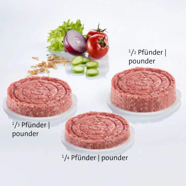 WESTMARK Tvorítko - lis na hamburgery nastaviteľný,liatina (Nastaviteľný lis na hamburgery – nemeckej firmy Westmark)