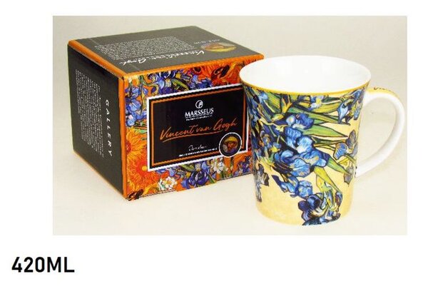 Hrnček 420 ml Vincent van Gogh Irisy 2164 (Porcelánový hrnček 420 ml Vincent van Gogh)