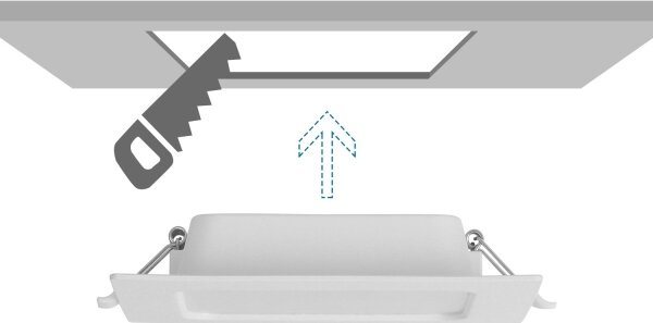 Aigostar - LED podhľadové svietidlo LED/9W/230V 4000K 14,5x14,5 cm biela