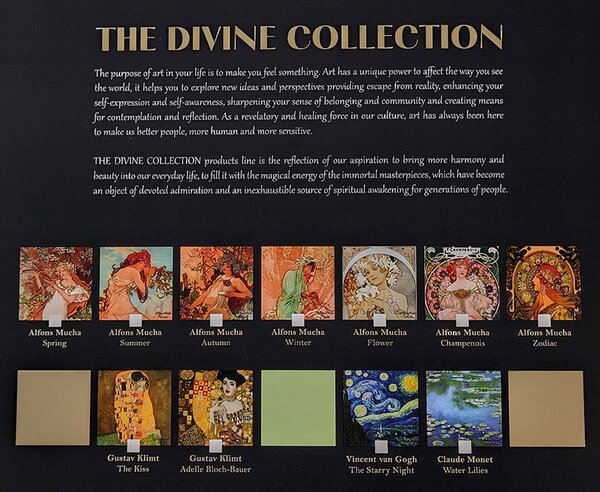 PAOLA RIVELLI Šatka, 90x90 cm Claude Monet Water Lilies (Krásna šatka v originálnom darčekovom baleni z úplne novej kolekcie The Divine Collection značky Paola Rivelli. - Uvádzacia zľava -28%. Nenechajte si ujsť!)
