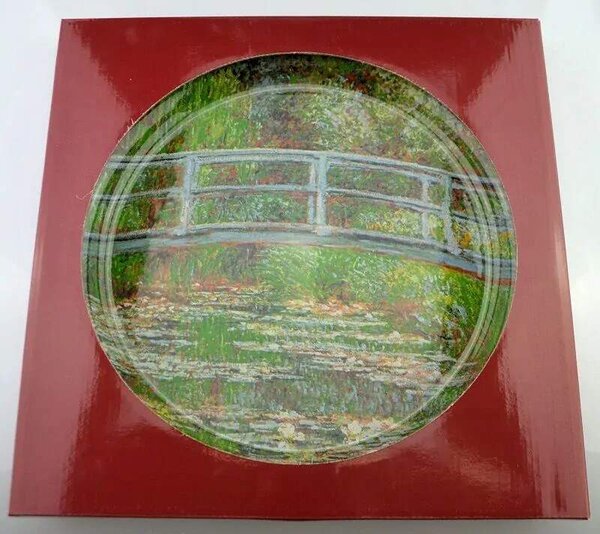 Sklenená misa 37.5 cm Claude MONET Japonský mostv, 287134 (Sklenená misa na ovocie a pod. Claude MONET)