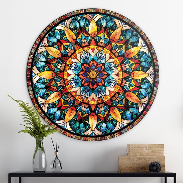 DUBLEZ | Farebná mandala na stenu - Kalejdoskop | UV potlač, Premium