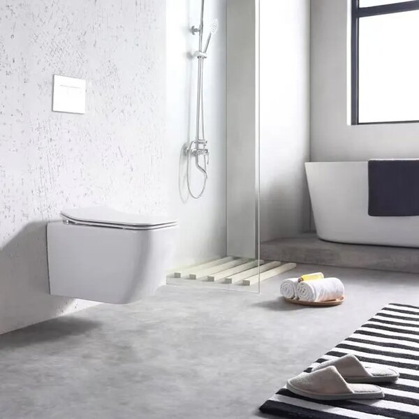 Závesná WC misa REA MARTIN SLIM RIMLESS DUROPLAST