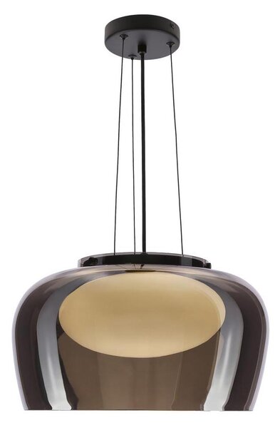 Závesný luster INSIEME na lane 1xGX53/10W/230V priemer 38 cm dymovo čierny