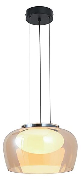 Luster na lanku INSIEME 1xGX53/10W/230V pr. 35 cm dymová béžová